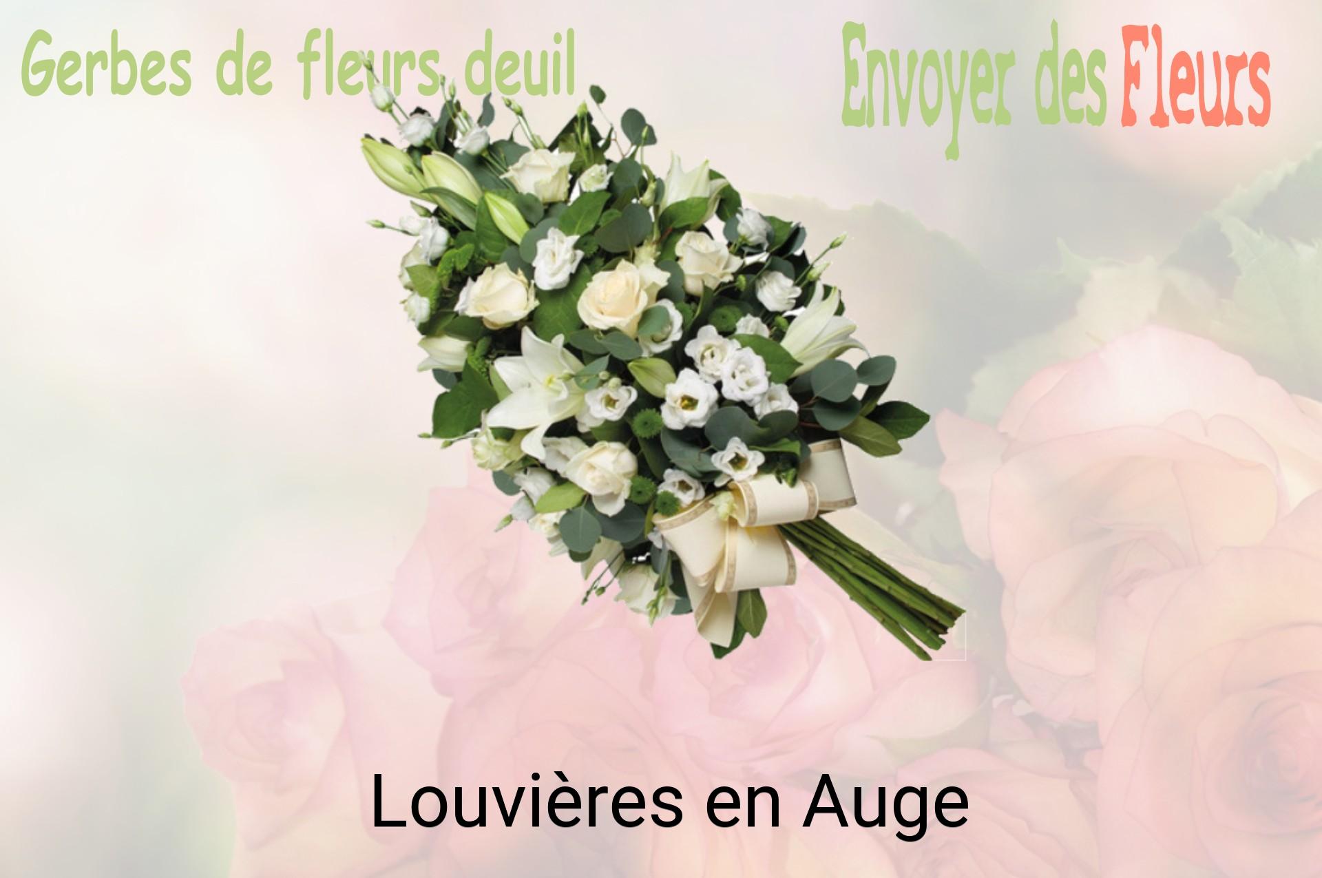 Gerbe de fleurs de deuil livrée à Louvières-en-Auge